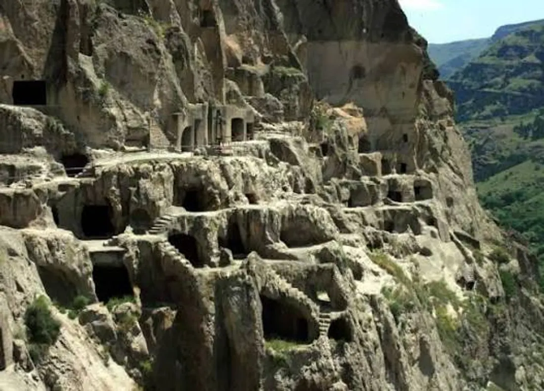 The Vardzia cave city up close