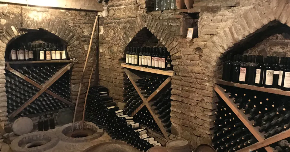A wine cellar