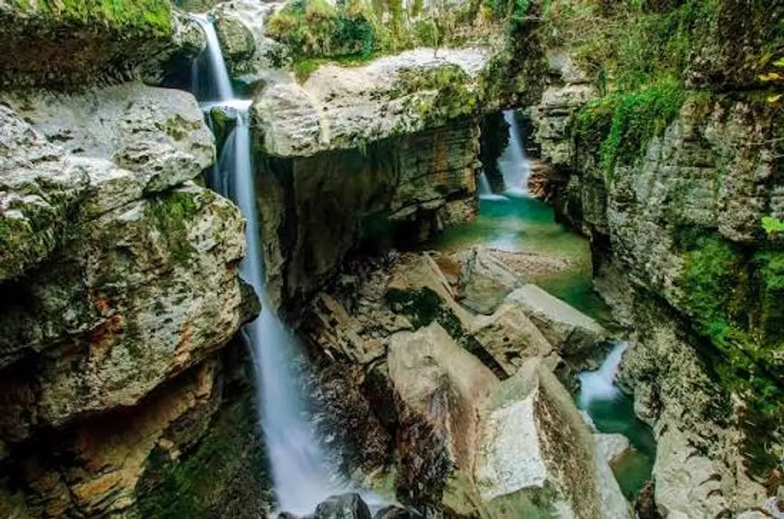 Waterfalls in Martvili Canyon