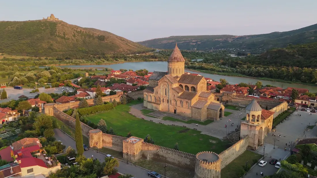 Svetitskhoveli Cathedral from above